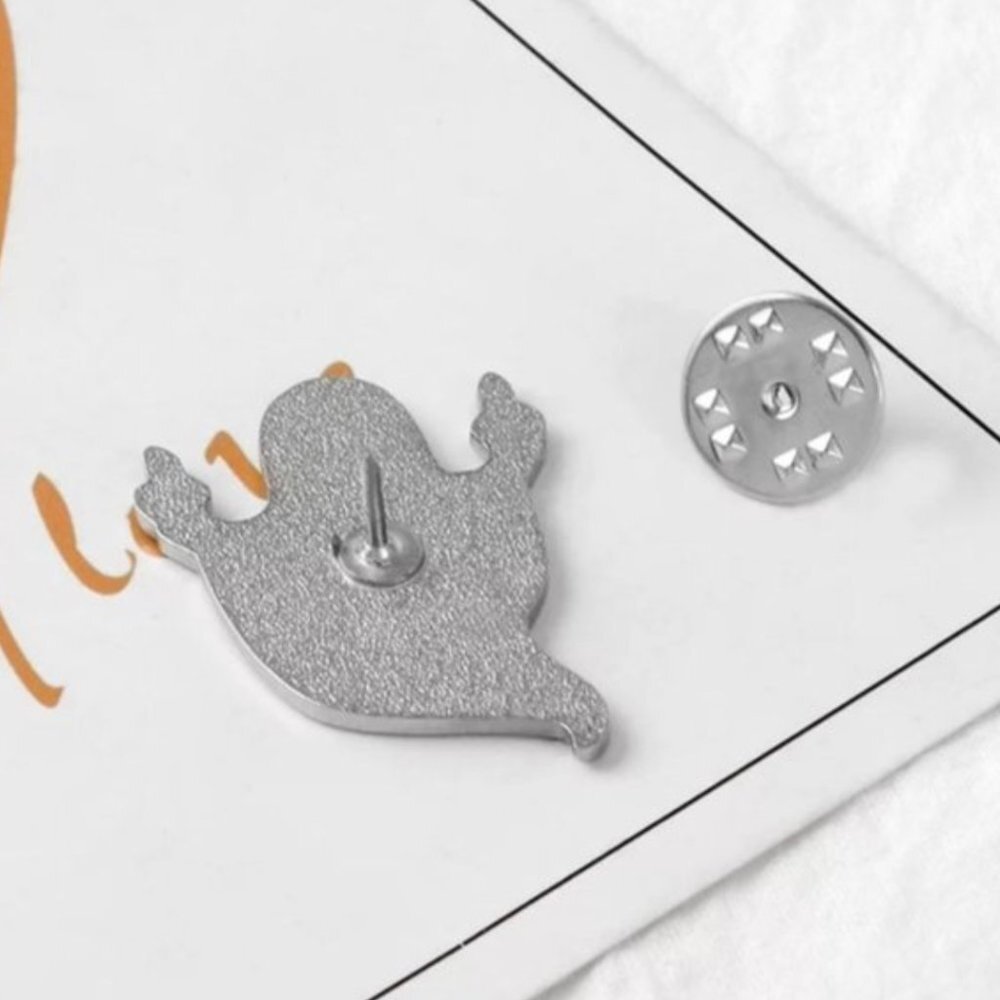 🆕 Funny Black Ghost Enamel Pin Brooch - Picture 4 of 6